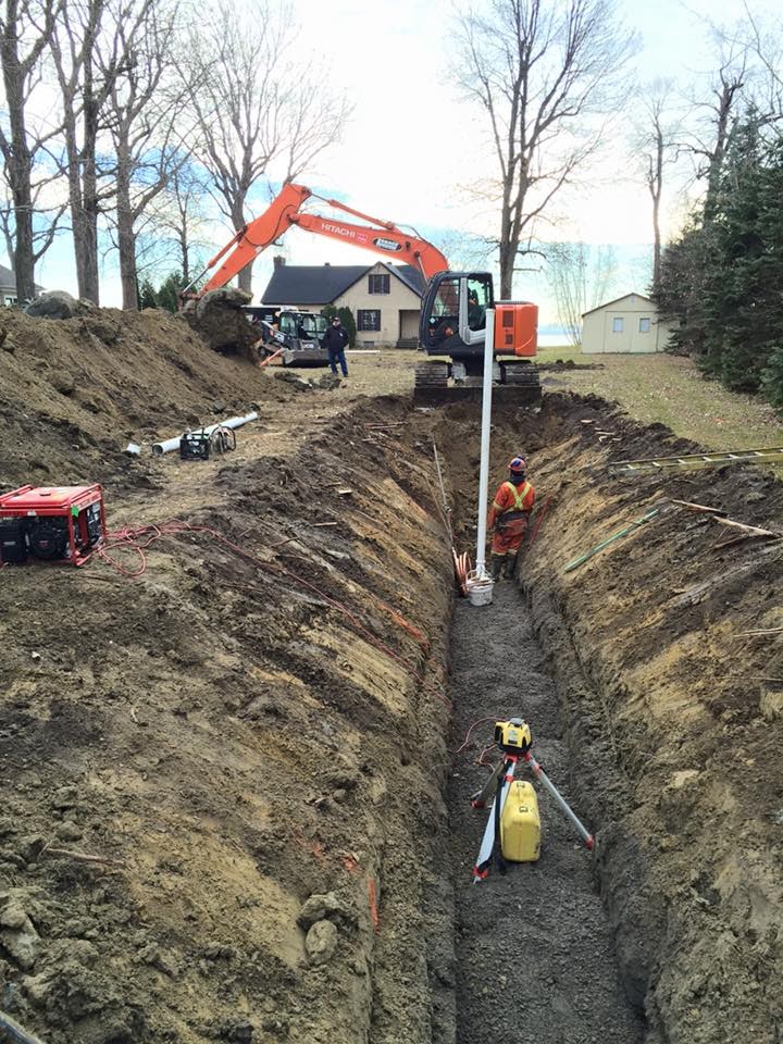 Nettoyage drain de garage  Hydro Excavation Rive-Nord