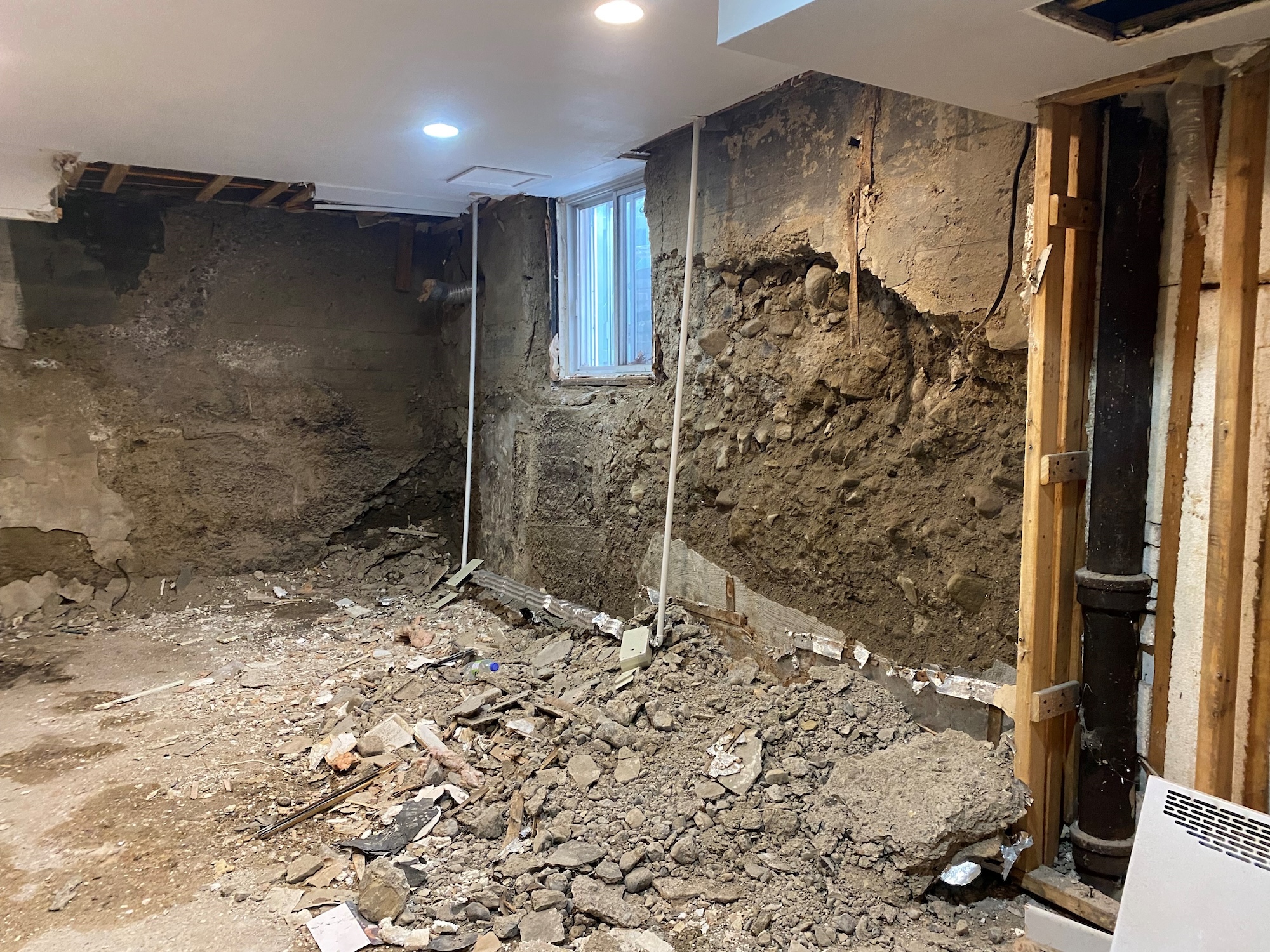 interior foundation to be replaced